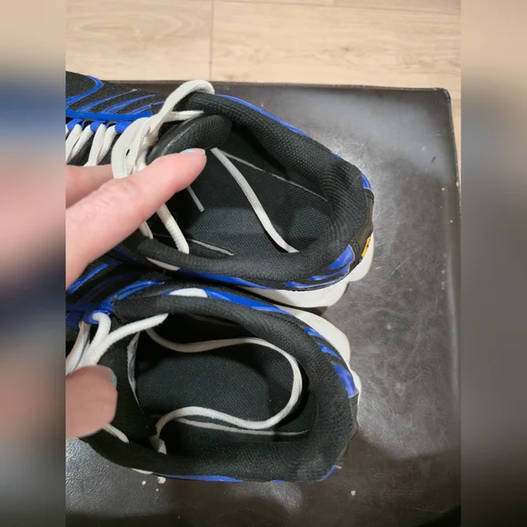 Nike Air Black with Blue Highlights Sneakers - Picture 4 of 7